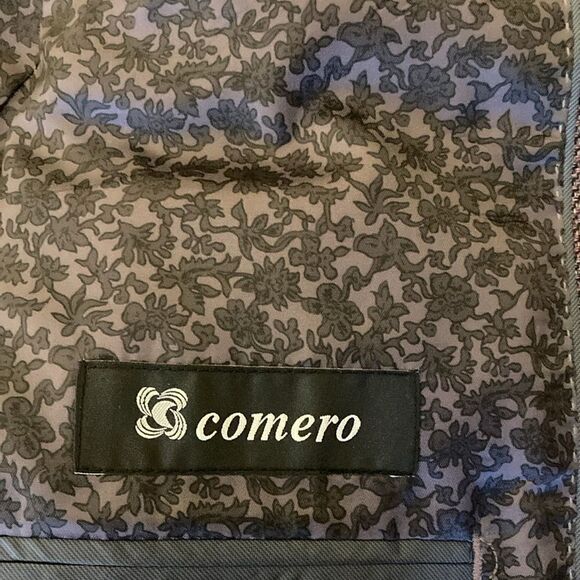 Joseph Abboud Heritage Mens Burgundy Wool Linen Blend Textured Comero Jacket. - Picture 8 of 9